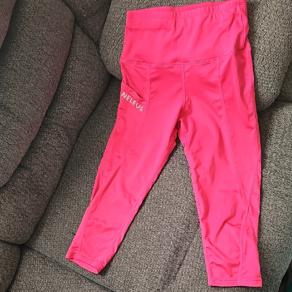 Pink Cropped Leggings